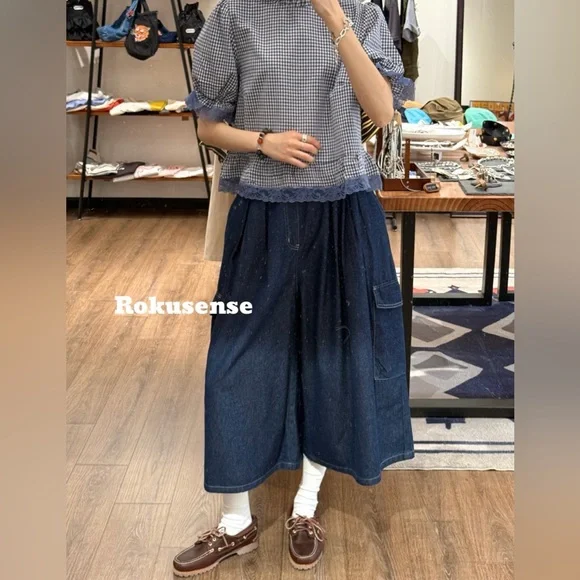 Boutique Blue checkered lace blouse - Picture 3 of 7